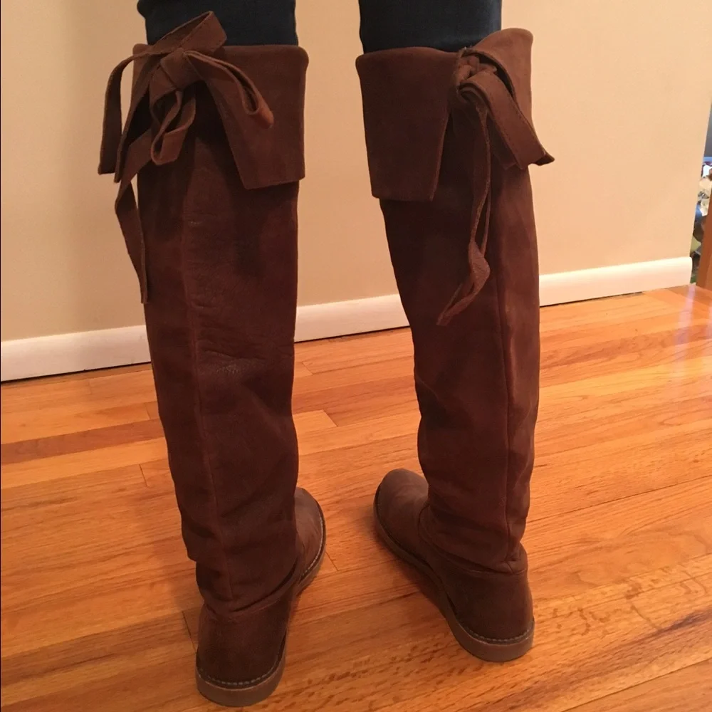 Frye Rich Brown Over the Knee Boots - Picture 3 of 4